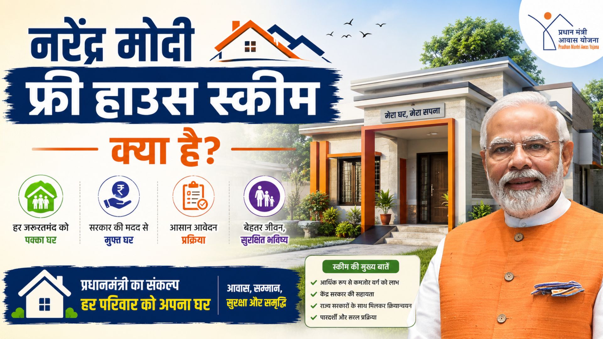 What is the Narendra Modi Free House Scheme?