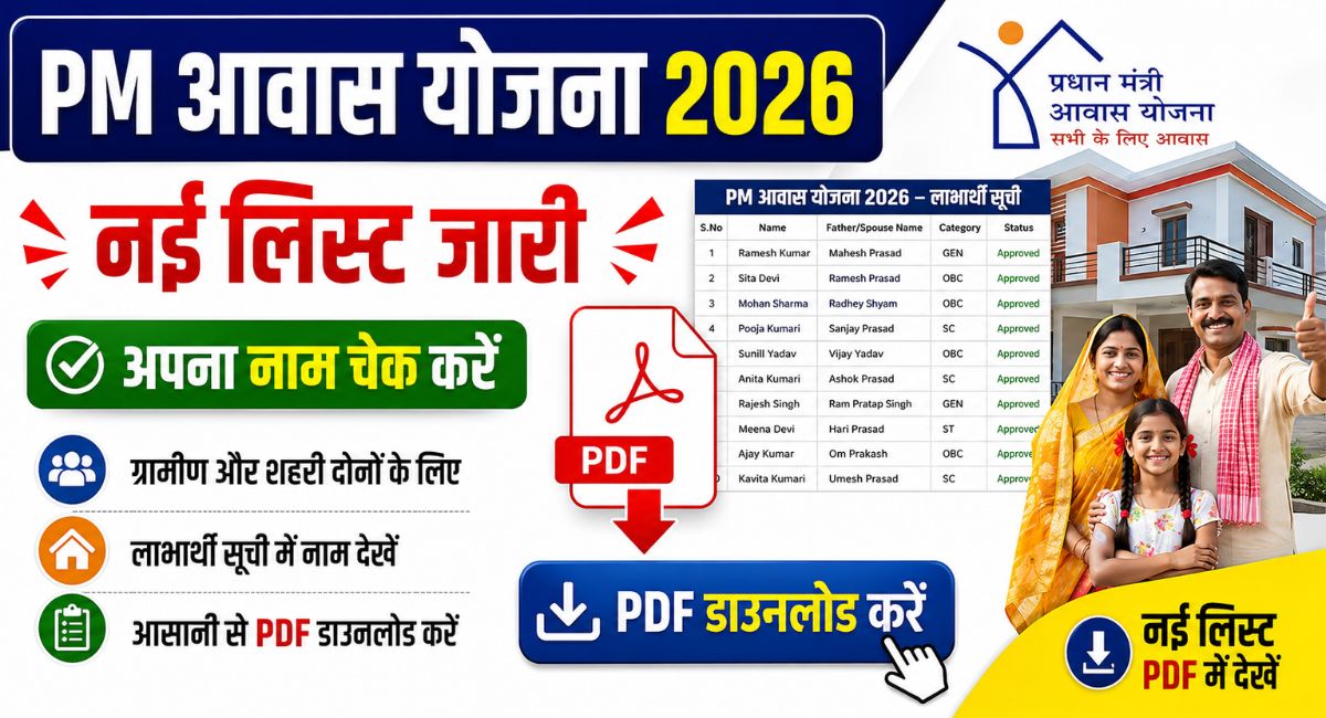 PM Awas Yojana 2026 New List PDF Download