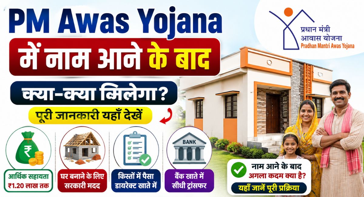 What happens next after your name appears in the PM Awas Yojana list?